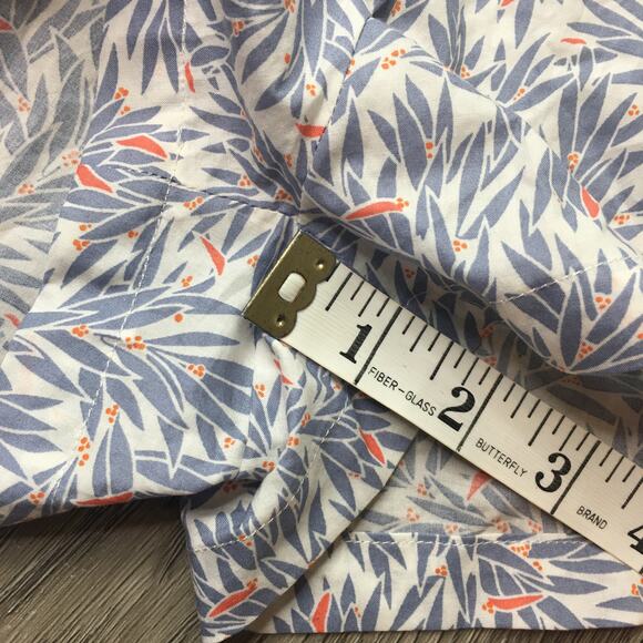 NWT Nightwalker Summer of Lover Romper Floral V Neck Zip 100% Cotton Blue Large - Picture 6 of 10